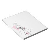 Fashion Bride Pink Notizblock klein (angewinkelt)