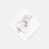 Fashion Bride Pink Papierservietten (Ecke)