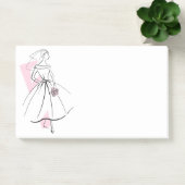 Fashion Bride Pink Post-it-Notizen Post-it Klebezettel (Büro)