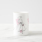 Fashion Bride Pink Tasse Knochen China (Vorderseite)