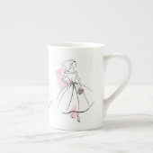 Fashion Bride Pink Tasse Knochen China (Rechts)