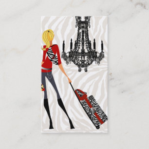 Fashion Business Card Handtasche Gehäuse Zebra 2 Visitenkarte