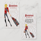 Fashion Business Card Handtasche Koffer Zebra 2 Visitenkarte (Vorne/Hinten)