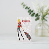 Fashion Business Card Handtasche Koffer Zebra 2 Visitenkarte (Stehend Vorderseite)