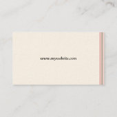 Fashion Business Card Visitenkarte (Rückseite)