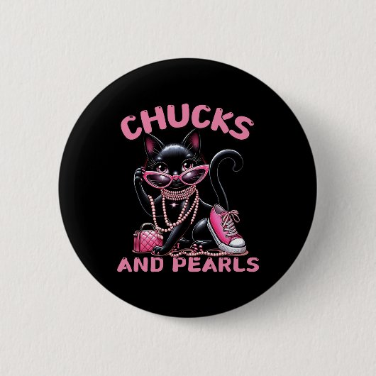 Fashion Cat Button (Vorderseite)