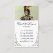 Fashion Catalog ~ Visitenkartenkleidung Vintag Visitenkarte (Rückseite)