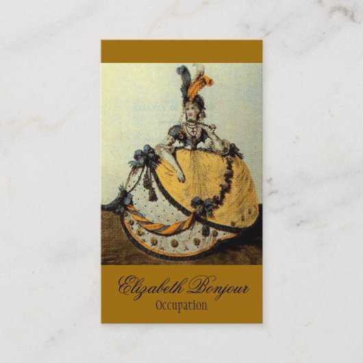 Fashion Catalog ~ Visitenkartenkleidung Vintag Visitenkarte (Vorderseite)