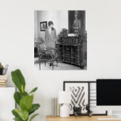 Fashion Cloche Hat der 1920er Poster (Heimbüro)