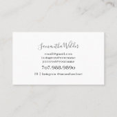 Fashion Clothing Business Card Visitenkarte (Rückseite)