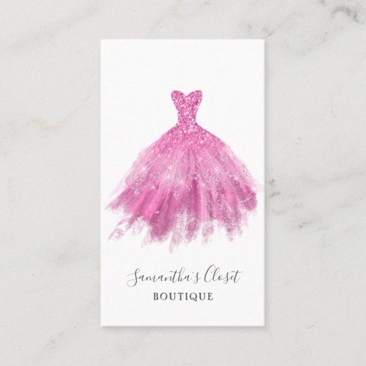 Fashion Clothing Business Card Visitenkarte (Vorderseite)