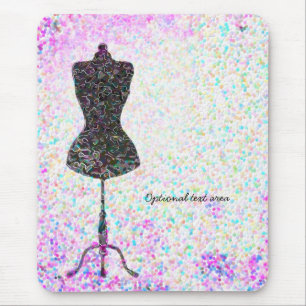 Fashion Confetti Mannequin Modern Personalisiert Mousepad