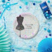 Fashion Confetti Mannequin Modernes Party Pappteller (Party)