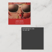 Fashion Consultant freiberuflich beruflich modern Quadratische Visitenkarte (Vorne/Hinten)