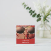 Fashion Consultant freiberuflich beruflich modern Quadratische Visitenkarte (Stehend Vorderseite)