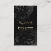 Fashion Consultant Shopper Modern Stripes Floral Visitenkarte (Rückseite)