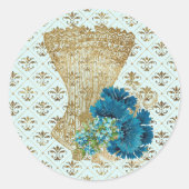 Fashion Corset 3 Klassischer Rundaufkleber Runder Aufkleber (Vorderseite)