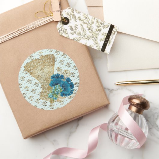 Fashion Corset 3 Klassischer Rundaufkleber Runder Aufkleber (Schenken)