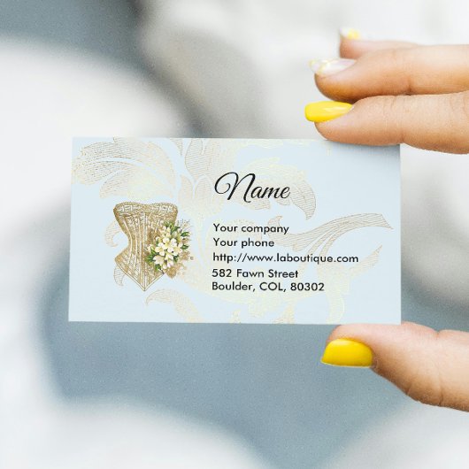Fashion Corset Business Card Visitenkarte