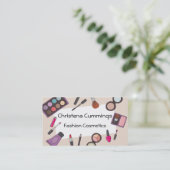 Fashion Cosmetics Business Card Visitenkarte (Stehend Vorderseite)