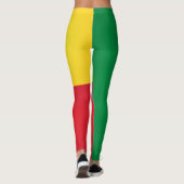Fashion der coolen Benin-Flagge Leggings (Rückseite)