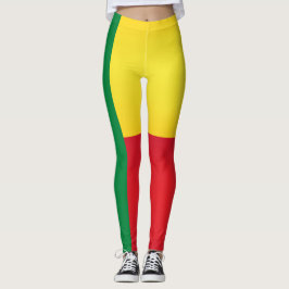 Fashion der coolen Benin-Flagge Leggings