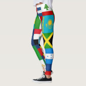 Fashion der Coolen Weltflagge Leggings (Links)