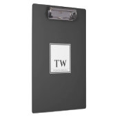 Fashion Design Dunkelgrau Klemmbrett (Rechts)