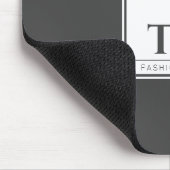 Fashion Design Dunkelgrau Mousepad (Ecke)
