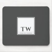 Fashion Design Dunkelgrau Mousepad (Vorne)
