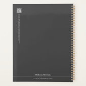 Fashion Design Dunkelgrau Planer (Rückseite)