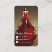 Fashion Designer Business Card Visitenkarte (Vorderseite)