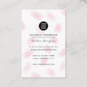 Fashion Designer Business Card Visitenkarte (Rückseite)