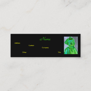 Fashion Designer Summer Business Card Mini Visitenkarte