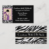 Fashion Diva Business Cards Visitenkarte (Vorne/Hinten)