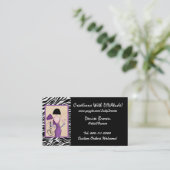 Fashion Diva Business Cards Visitenkarte (Stehend Vorderseite)