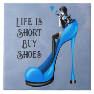 Fashion Diva in Stiletto Blue Fliese