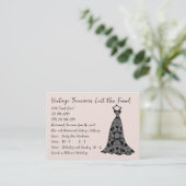 Fashion Diva - Maßgeschneidert Visitenkarte (Stehend Vorderseite)