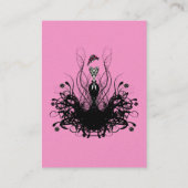 Fashion Diva - mit Blume Visitenkarte (Rückseite)