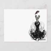 Fashion Diva Postkarte (Rückseite)