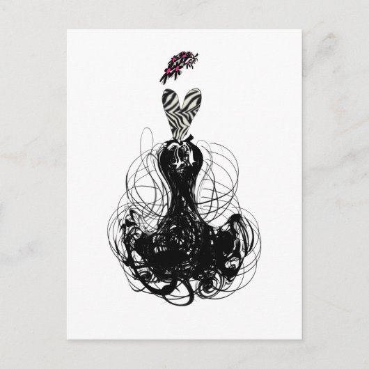 Fashion Diva Postkarte (Vorderseite)