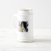 Fashion Diva Swirled Bierglas (Vorderseite Links)