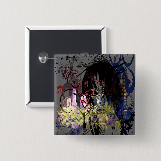 Fashion Diva Swirled Button