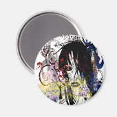 Fashion Diva Swirled Magnet (Vorderseite/Rückseite)