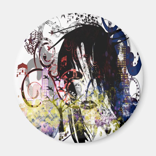 Fashion Diva Swirled Magnet (Vorne)