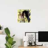 Fashion Diva Swirled Poster (Heimbüro)