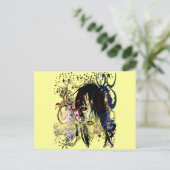 Fashion Diva Swirled Postkarte (Stehend Vorderseite)