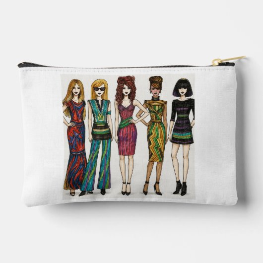 Fashion Dolls Art Pouch-Chic Accessory Bag Zubehörtasche (Rückseite)