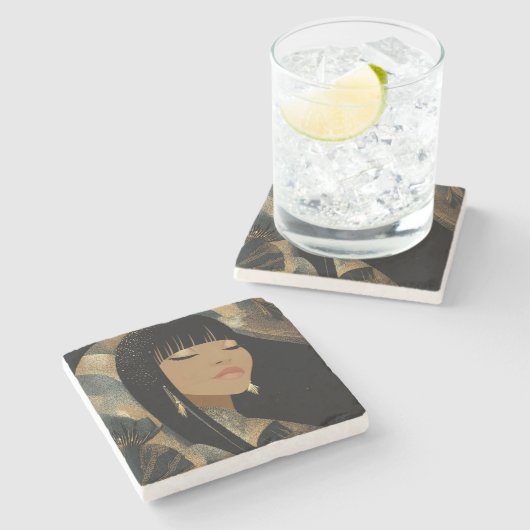 FASHION-ESQE Nr. 5 Steinuntersetzer (Seitenansicht)