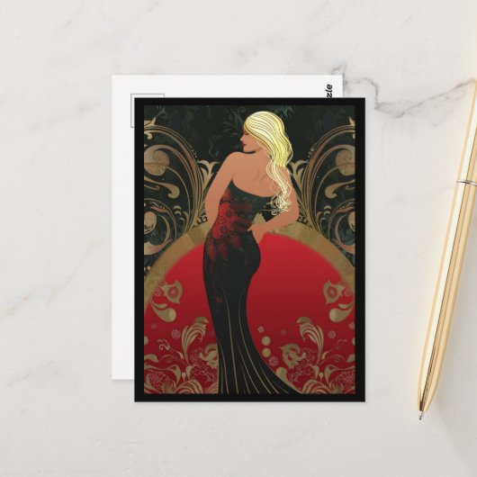 FASHION-ESQUE #4 POSTKARTE (Vorderseite/Rückseite Beispiel)